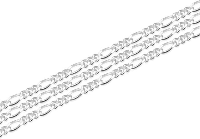Chaine en argent figaro 17g