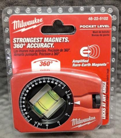 Pocket level milwaukee 360 accuracy