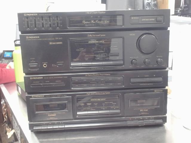 Receiver double casette player