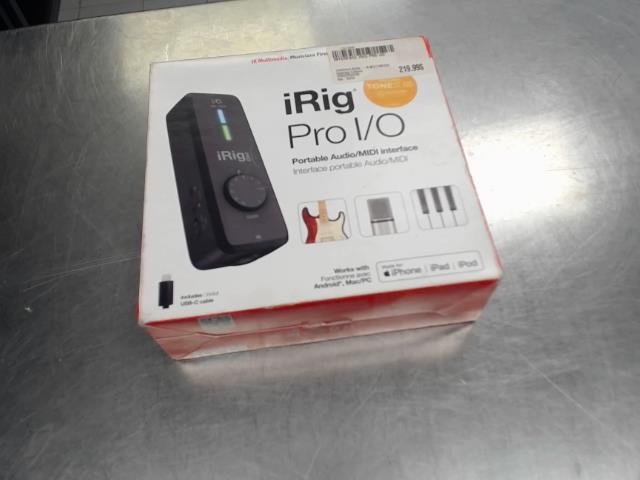 Irig pro 1/o inbox