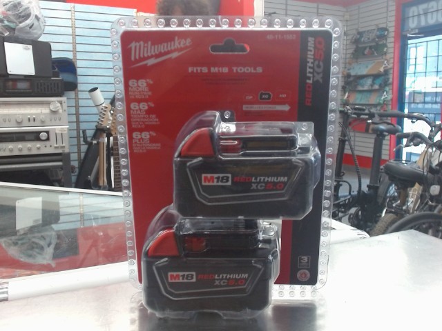 Paquet de 2 batteries 5.0 amp