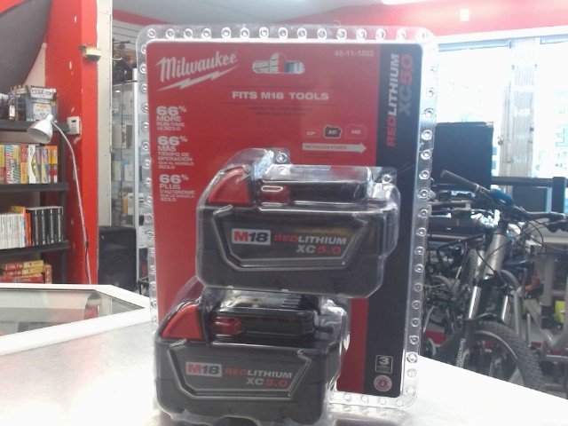 Paquet de 2 batteries 5.0 amp