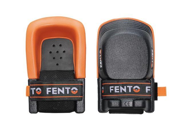 Protection genou gris orange