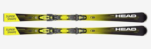 Ski head super shape jaune