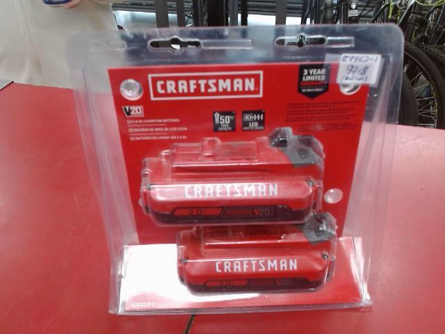 2 batteries craftman 20v neuf/new