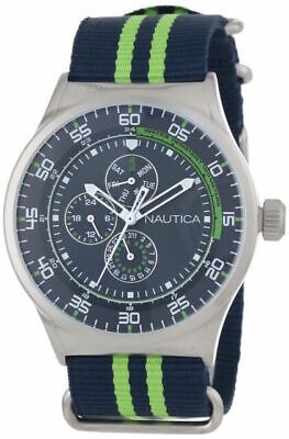 Montre bleu vert nautica
