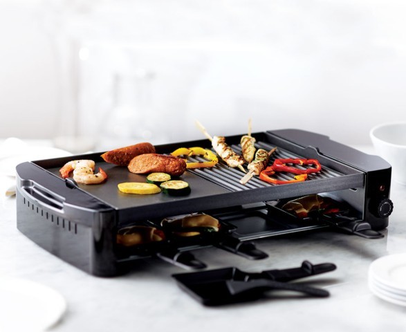 2 en 1 gril  et raclette