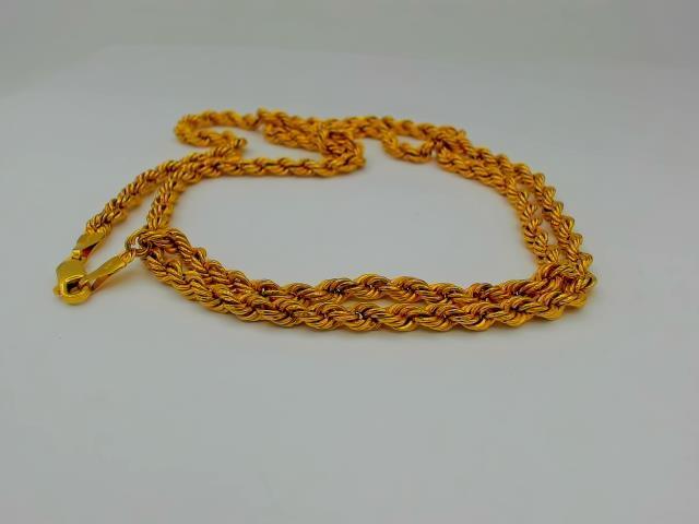 CHAINE TORSADE EN OR 10KT