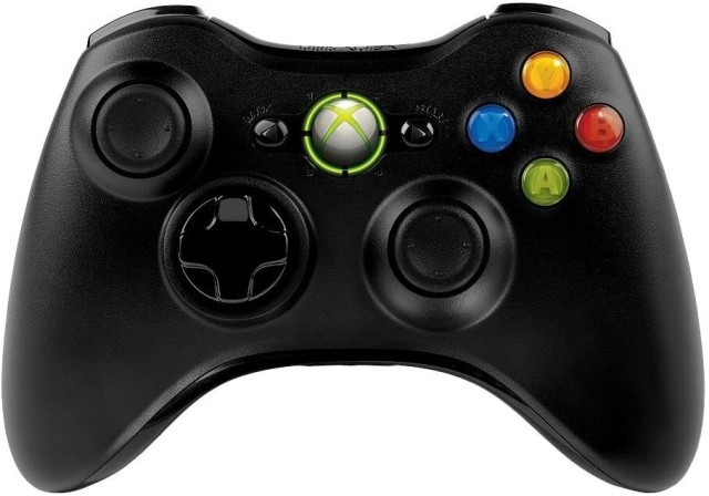 Manette sans fils xbox 360 noire
