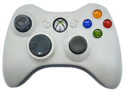 Manette sans fils xbox 360 blanche