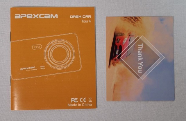 Dash cam apexcam tour4