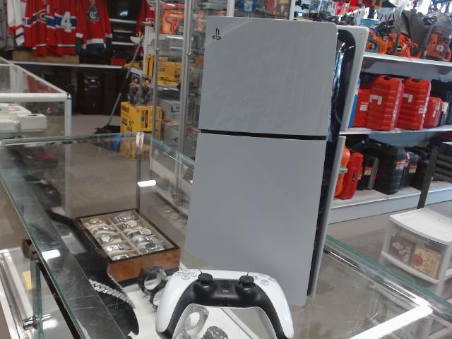 Console ps5 slim avec manette blanche