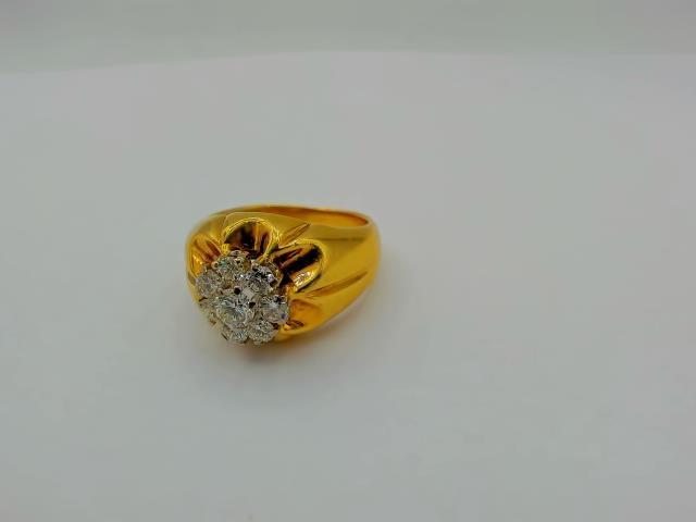 BAGUE EN OR 14KT EN DIAM 