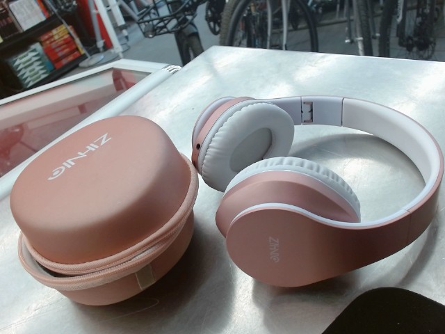 Casque ecouteur bluetooth rose