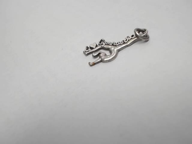 Breloque en argent inscris gymnastisque