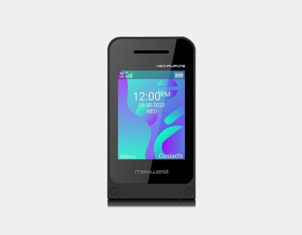 Telephone cellulaire flip noir