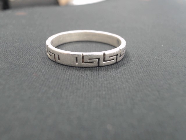 Bague silver motif carree