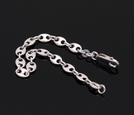 Bracelet coffee beans silver