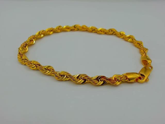 BRACELET TORSADE EN OR 10KT