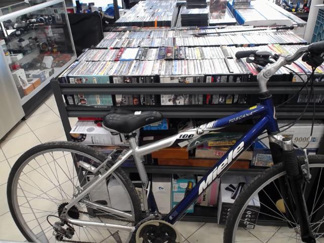 Velo bleu et gris argenter
