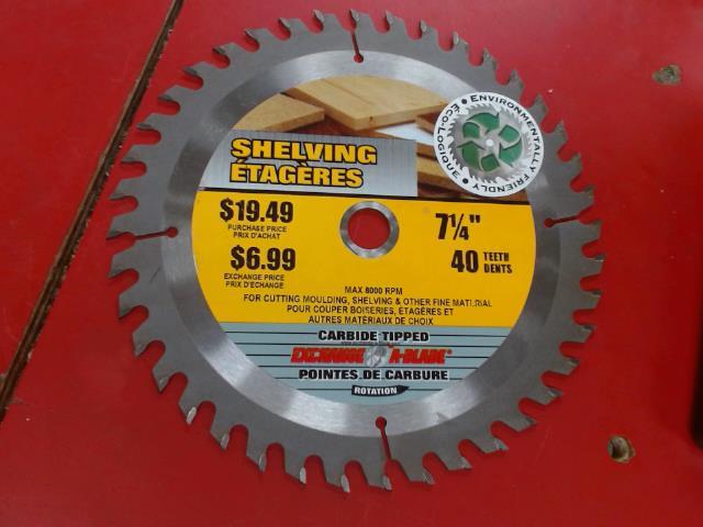 Lame de scie circulaire 7 1/4po