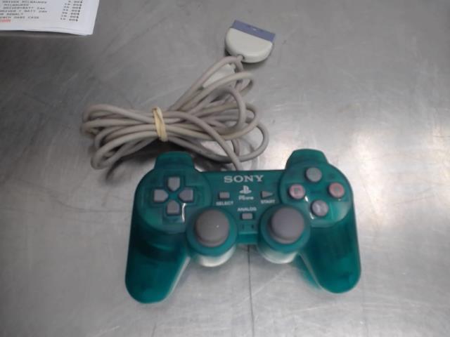Manette de ps1 emerald clear