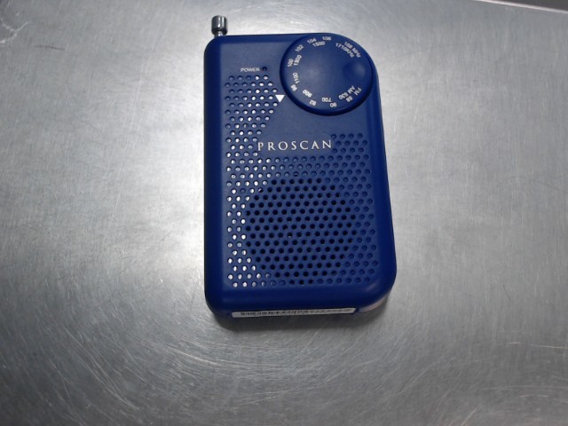 Radio de poche bleu