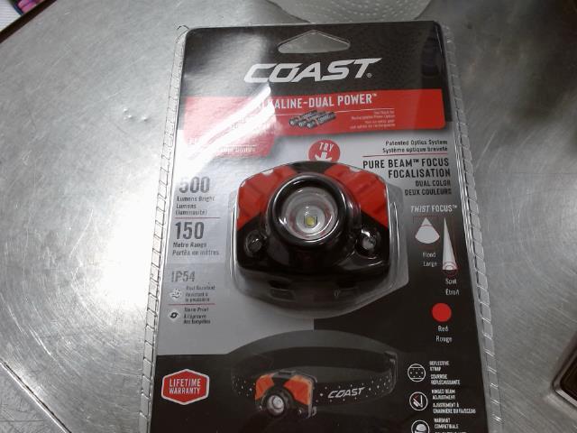 Lampe frontale rouge/noire