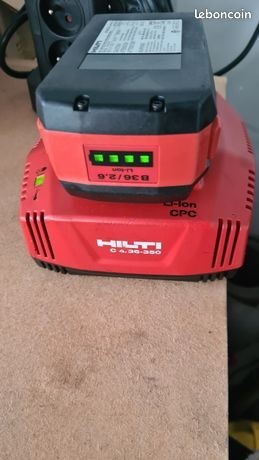 Batterie hilti 36v 3.9ah + chargeur