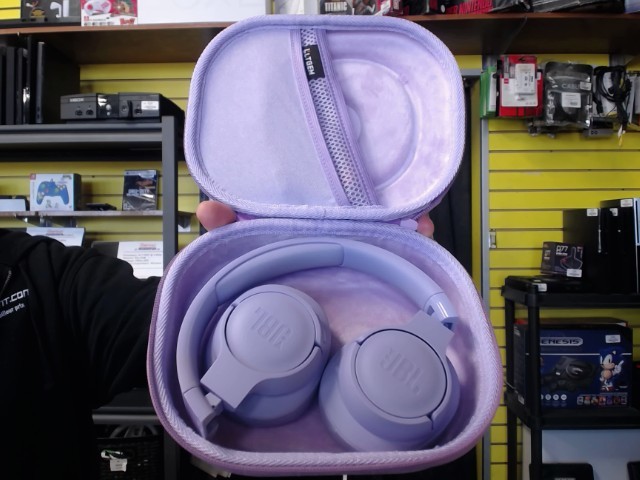 Ecouteurs sans fil case mauve