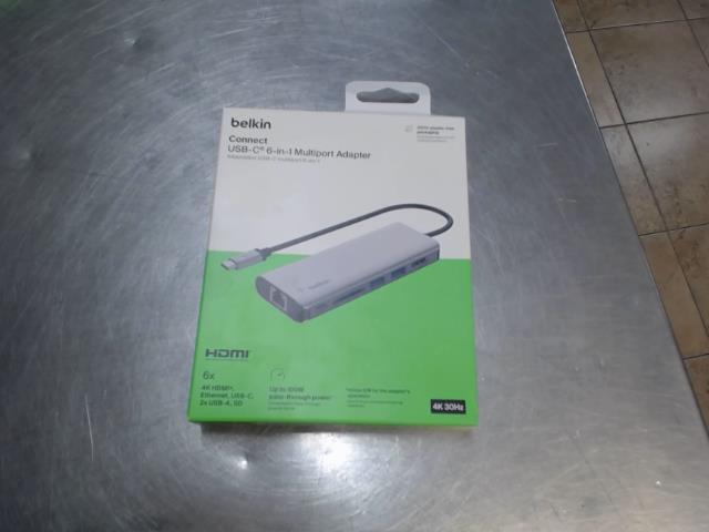 Usb-c belkin 6in1 neuf