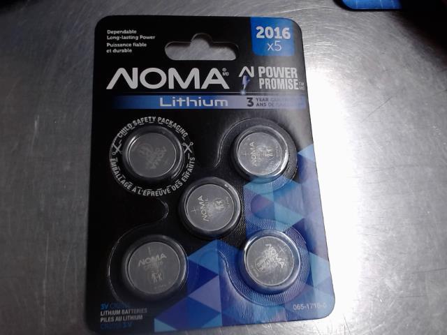 Packet de 5 batteries lithium 3v