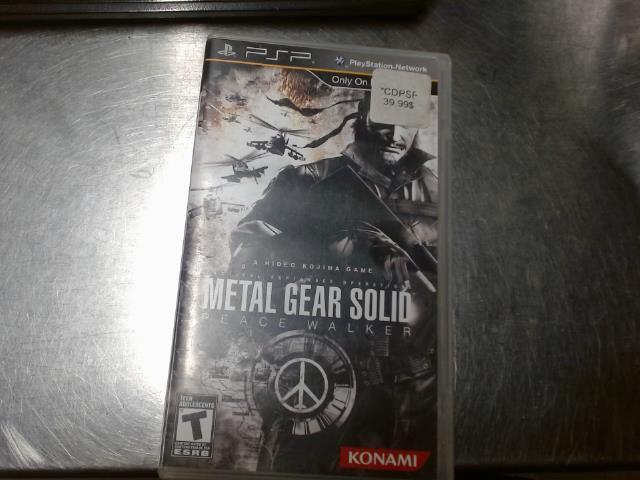 Metal gear solid peace walker psp