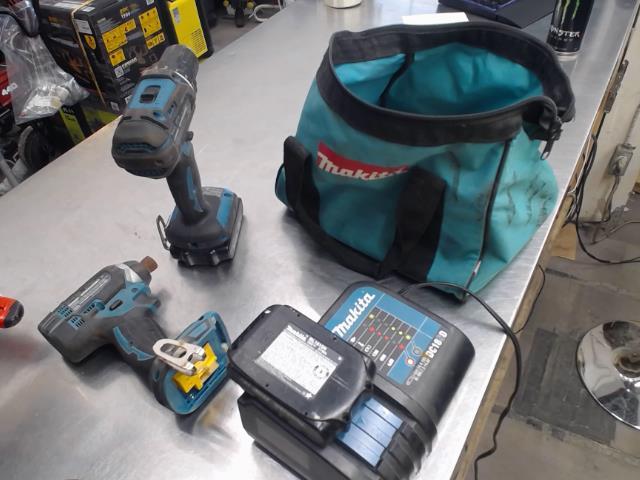 Kit impact+drill+2batt+chargeur