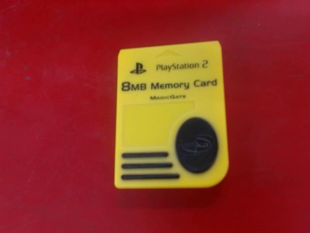 Carte memoire ps2 jaune