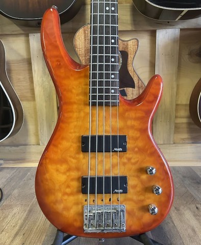 Basse lectrique 5 cordes orange brl