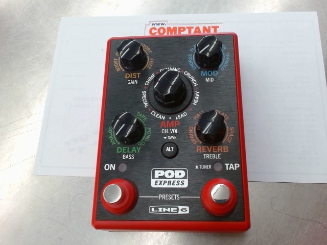 Pedale preset aa rouge