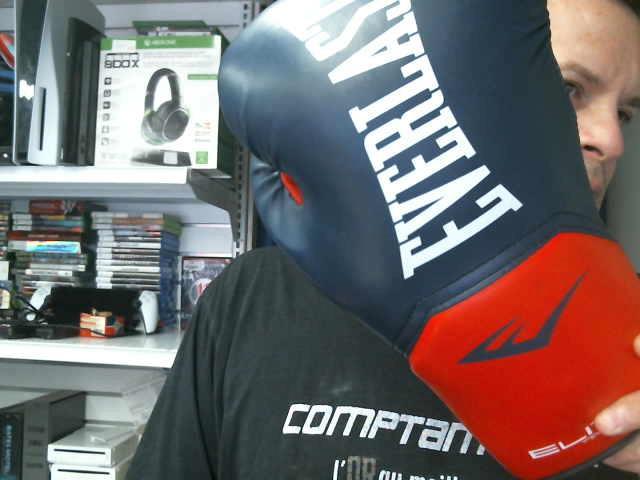 Gant boxe bleu rouge