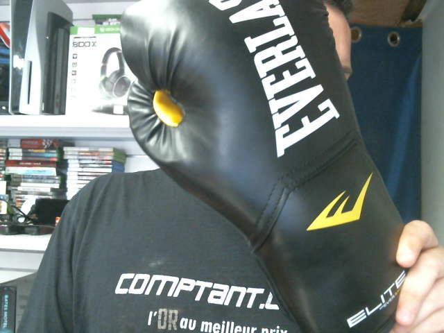 Gant de boxe noire jaune