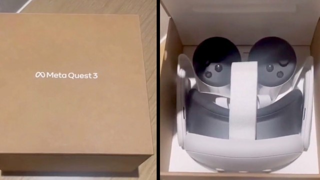 Meta quest 3 dans boite