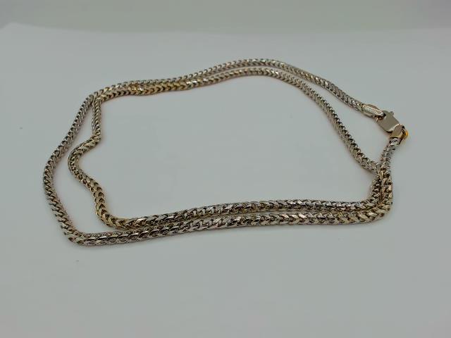 CHAINE EN OR BLANC 10KT