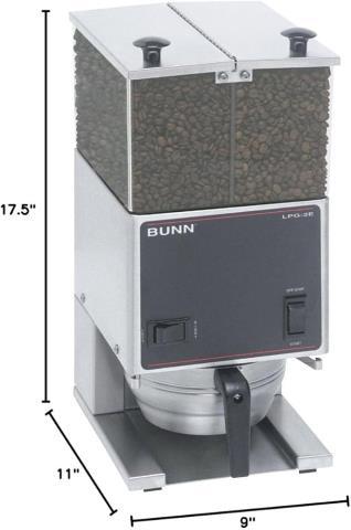 Low profile portion control coffee grind