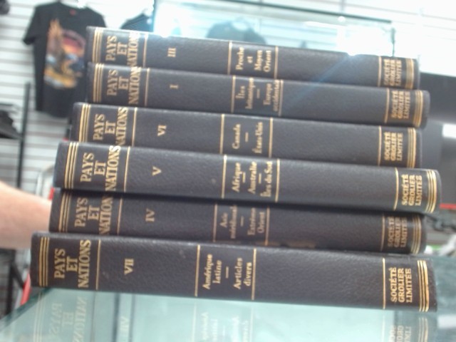 Collection pays et nations x6 livre
