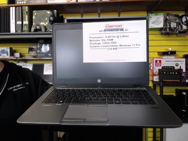 I5-4210u @ 2.4ghz 8go ram 256ssd win 11