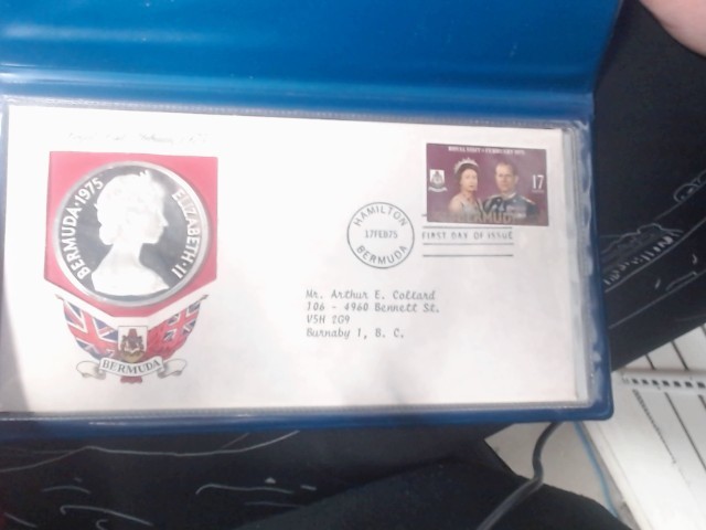 1975 25$ sterling silver  coin of bermud