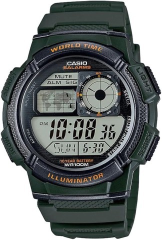 Montre casio verte