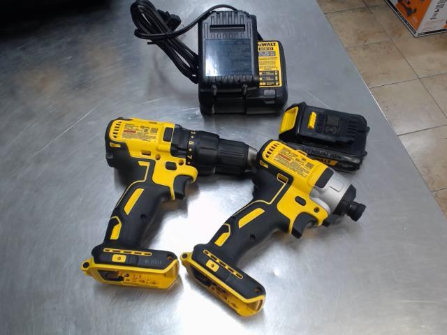 Kit drill + impact + 2 batt1.5+chrg