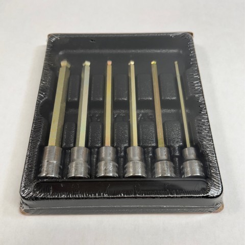 6 pc 3/8 drive metric long ball hex 4-10
