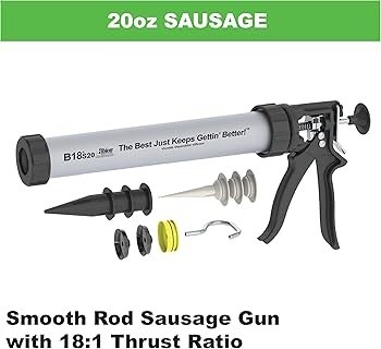 Manual caulking gun