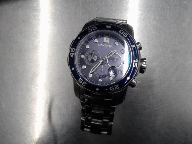 Grosse montre silver et bleu 3 dial